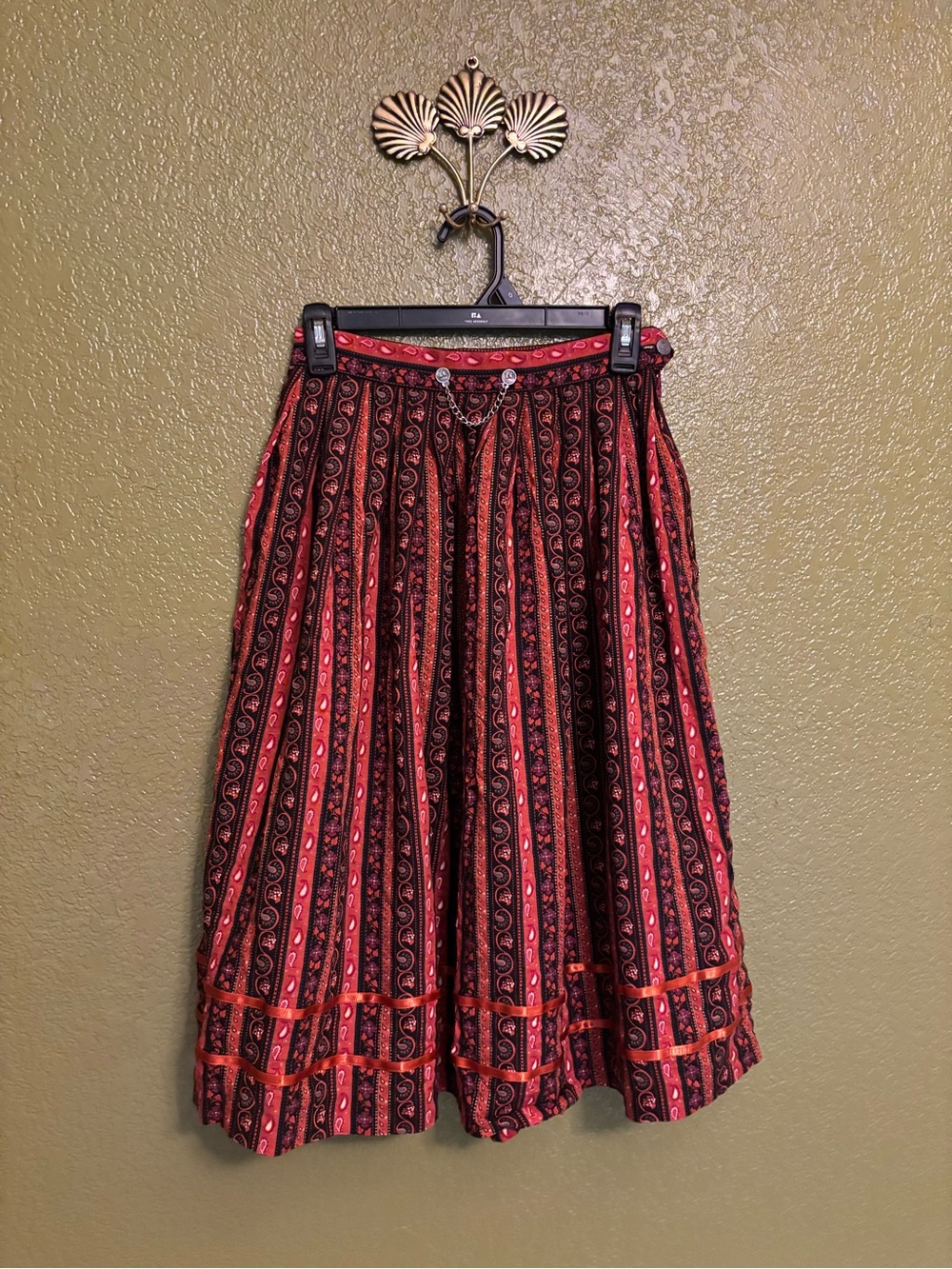 Vintage 70’s, Folk Paisley Skirt